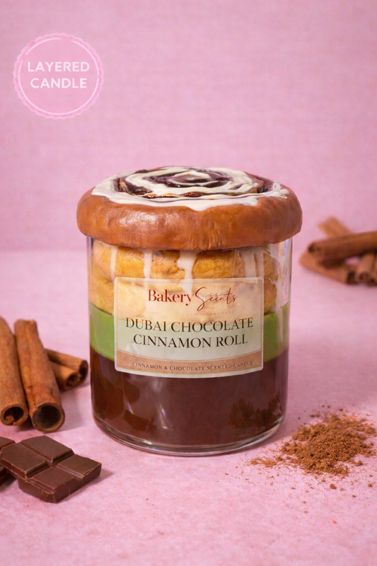 Dubai Chocolate Cinnamon Roll