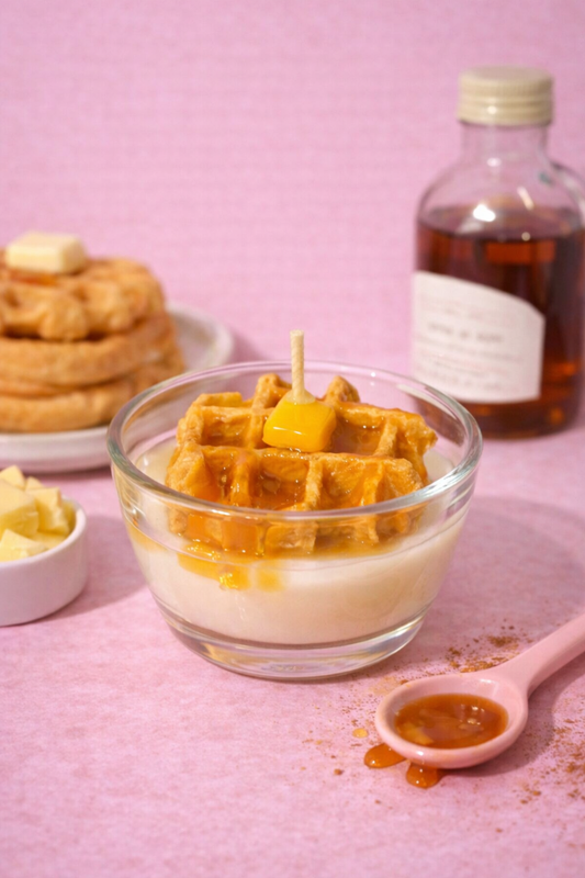 Chicken and Waffle Candle