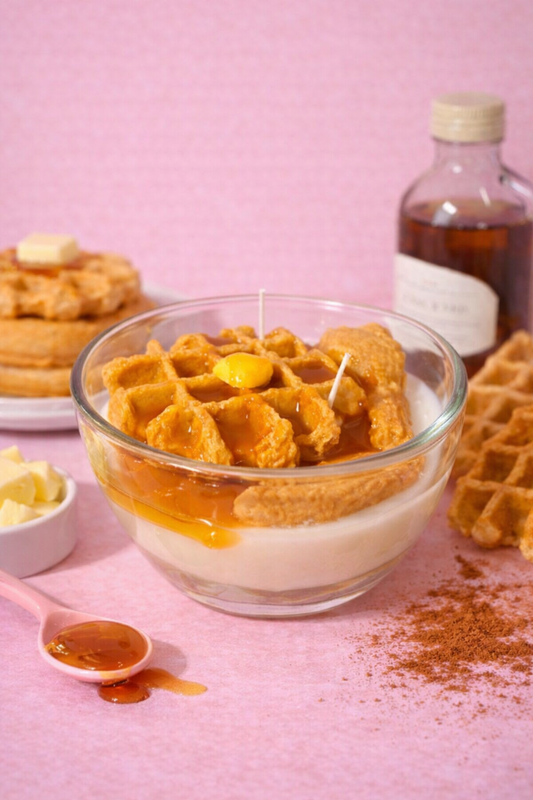 Chicken and Waffle Candle