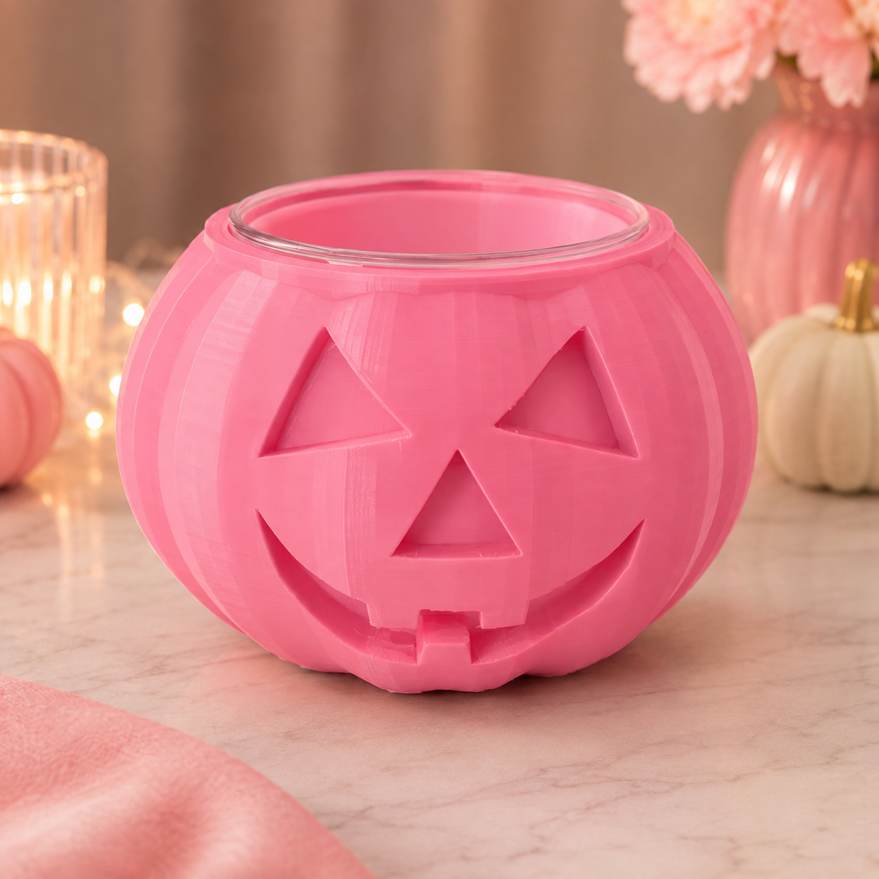 3Wick Pumpkin Candle Holder