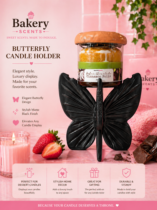 Luxury Butterfly Candle Holder (holder only)